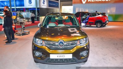 Renault Kwid 1.0 front at the Auto Expo 2016