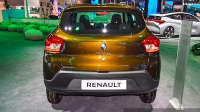 Renault Kwid 1.0 rear at the Auto Expo 2016