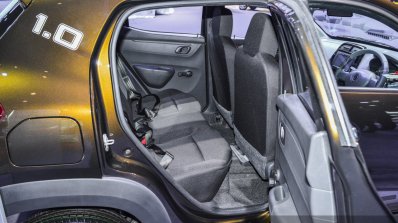 Renault Kwid 1.0 rear seats at the Auto Expo 2016