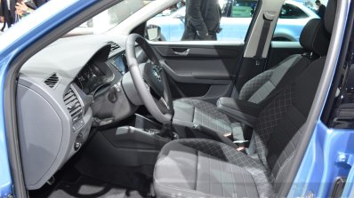 Skoda Fabia Combi ScoutLine front cabin at the 2016 Geneva Motor Show Live