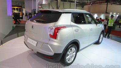 SsangYong Tivoli right rear three quarter at Auto Expo 2016