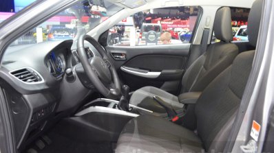 Suzuki Baleno 1.0 Boosterjet front seats at 2016 Geneva Motor Show