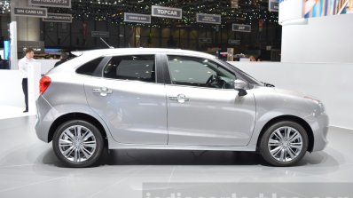 Suzuki Baleno 1.0 Boosterjet side at 2016 Geneva Motor Show