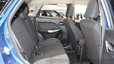 Suzuki Baleno 1.2 SHVS rear seat at 2016 Geneva Motor Show