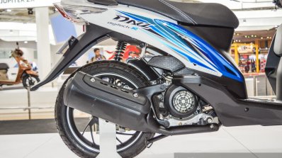 TVS Dazz DFI exhaust at Auto Expo 2016