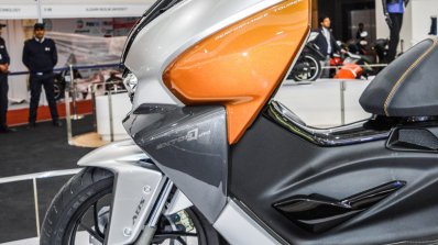 TVS ENTORQ 210 fairing apron at Auto Expo 2016