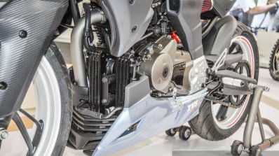 TVS X21 Concept twin radiator liquid cooling at Auto Expo 2016