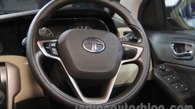 Tata Zest Personalized steering wheel at Auto Expo 2016