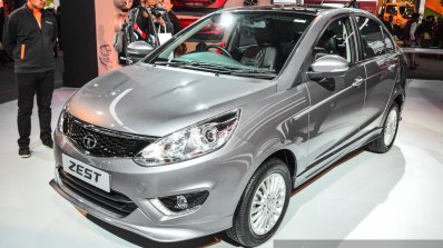 Tata Zest custom front three quarters right at Auto Expo 2016