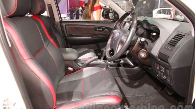Toyota Fortuner TRD Sportivo Platinum front cabin at the Auto Expo 2016