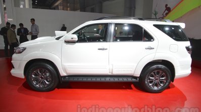 Toyota Fortuner TRD Sportivo Platinum side at the Auto Expo 2016