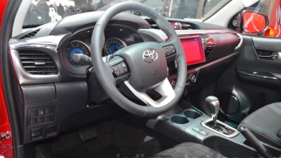Toyota Hilux interior at the 2016 Geneva Motor Show