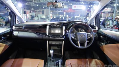 Toyota Innova Crysta 2.8 Z dashboard at the Auto Expo 2016