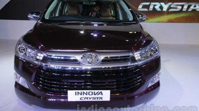 Toyota Innova Crysta 2.8 Z front at the Auto Expo 2016
