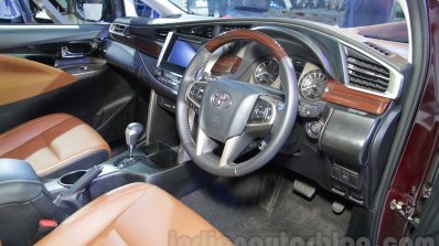 Toyota Innova Crysta 2.8 Z interior at the Auto Expo 2016