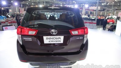 Toyota Innova Crysta 2.8 Z rear at the Auto Expo 2016