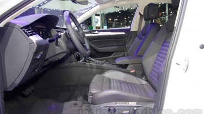 VW Passat GTE front seats at 2016 Auto Expo