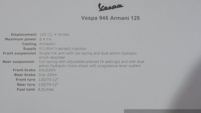 Vespa 946 Armani 125 - Auto Expo 2016