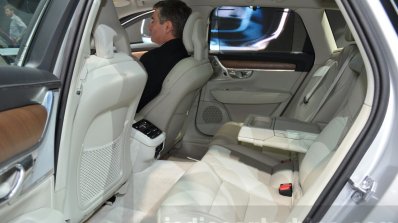 Volvo V90 rear seats at 2016 Geneva Motor Show