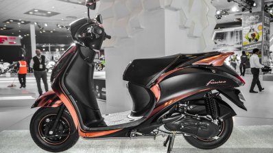 Yamaha Fascino X Special Edition matte black at Auto Expo 2016