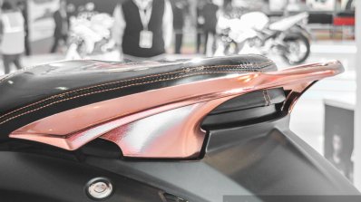 Yamaha Fascino X Special Edition pillion grab handle rail at Auto Expo 2016