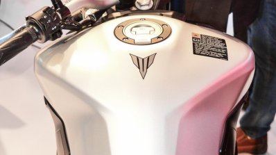 Yamaha MT-09 fuel tank at Auto Expo 2016