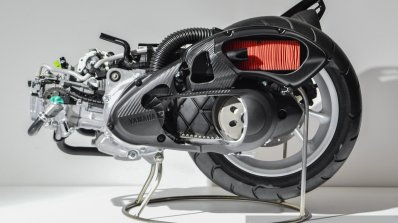 Yamaha NMax engine cut section at Auto Expo 2016