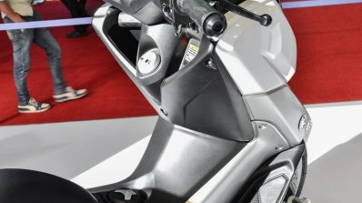 Yamaha NMax white floor board at Auto Expo 2016