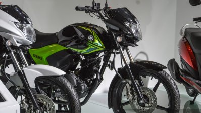 Yamaha Saluto green at Auto Expo 2016