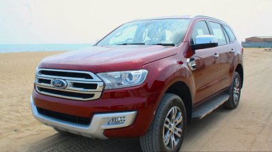 2016 Ford Endeavour 2.2 AT Titanium front quarter Review