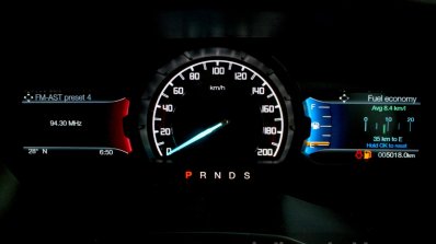 2016 Ford Endeavour 2.2 AT Titanium instrument cluster Review