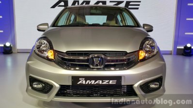 2016 Honda Amaze facelift front launched