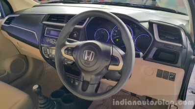 2016 Honda Amaze facelift steering wheel launched