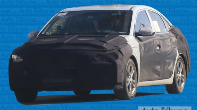 2016 Hyundai Verna front three quarters spy shot