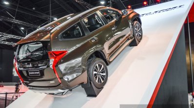 2016 Mitsubishi Pajero Sport ramp rear right three quarter at 2016 BIMC