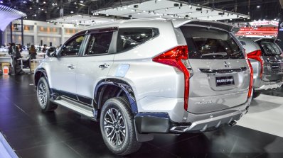 2016 Mitsubishi Pajero Sport rear three quarter at 2016 BIMC