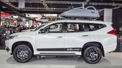 2016 Mitsubishi Pajero Sport side profile at 2016 BIMC