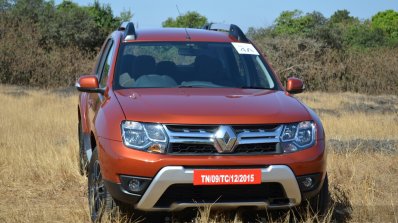 2016 Renault Duster facelift AMT front Review