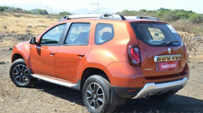 2016 Renault Duster facelift AMT rear three quarter Review