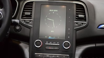 2016 Renault Megane Estate GT center console at the 2016 Geneva Motor Show