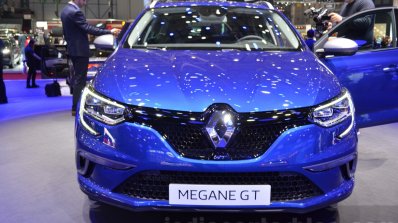 2016 Renault Megane Estate GT front at the 2016 Geneva Motor Show