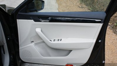 2016 Skoda Superb Laurin & Klement door panel First Drive Review