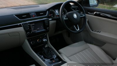 2016 Skoda Superb Laurin & Klement driver's area First Drive Review