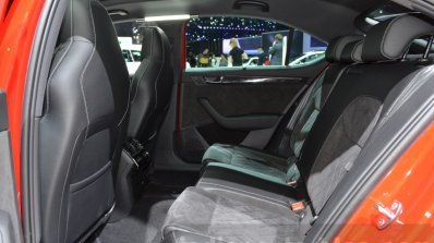 2016 Skoda Superb SportLine rear seats at 2016 Geneva Motor Show