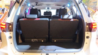 2016 Toyota Fortuner TRD Sportivo luggage space launched in Thailand