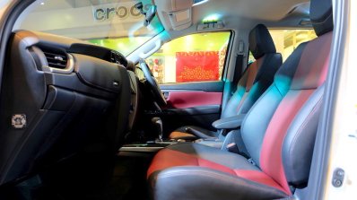 2016 Toyota Fortuner TRD Sportivo red and black seats launched in Thailand