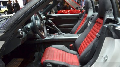 Abarth 124 Spider cabin at the 2016 Geneva Motor Show Live