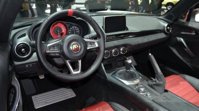 Abarth 124 Spider interior at the 2016 Geneva Motor Show Live