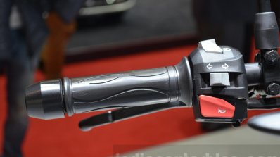 BMW G310R left switchgear console at 2016 Geneva Motor Show