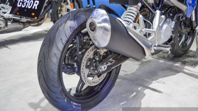 BMW G310R muffler at 2016 BIMS